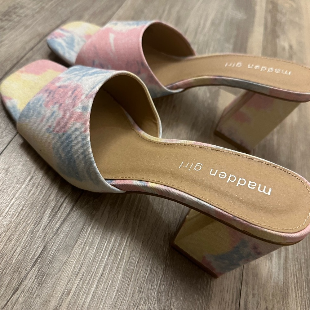 Pastel Block Heel Sandals